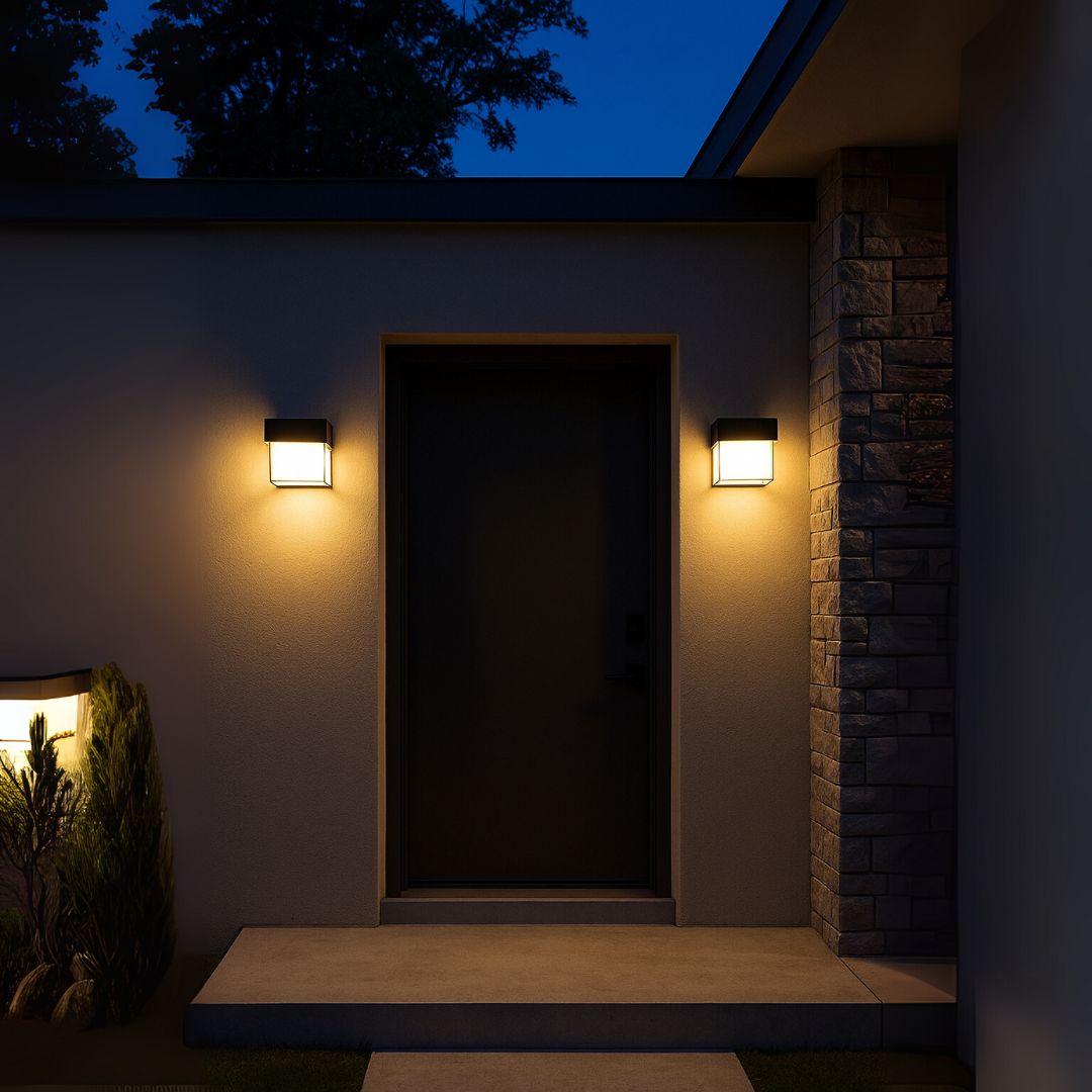Aplica LED Exterior AMIRA, 1 Sursa de lumina, Lumina Calda, Negru, imaginea 1