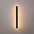 Aplica LED de Exterior Mack, Lungime 60cm, 8W, IP65, Metal, Liniar, Negru