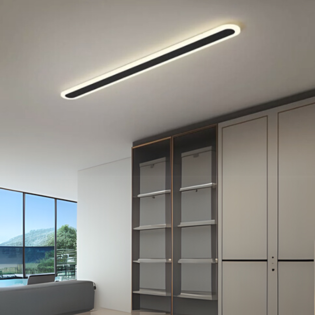Aplica LED de Exterior SUHA, Lungime 30cm, 4W, IP65, Metal, Liniar, Negru