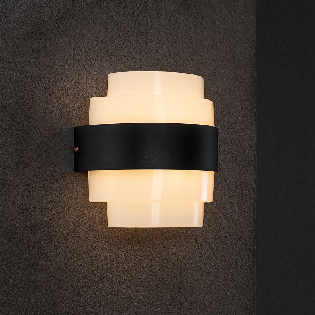 Aplica LED MONT BLANC, 12W, lumina Calda, Negru