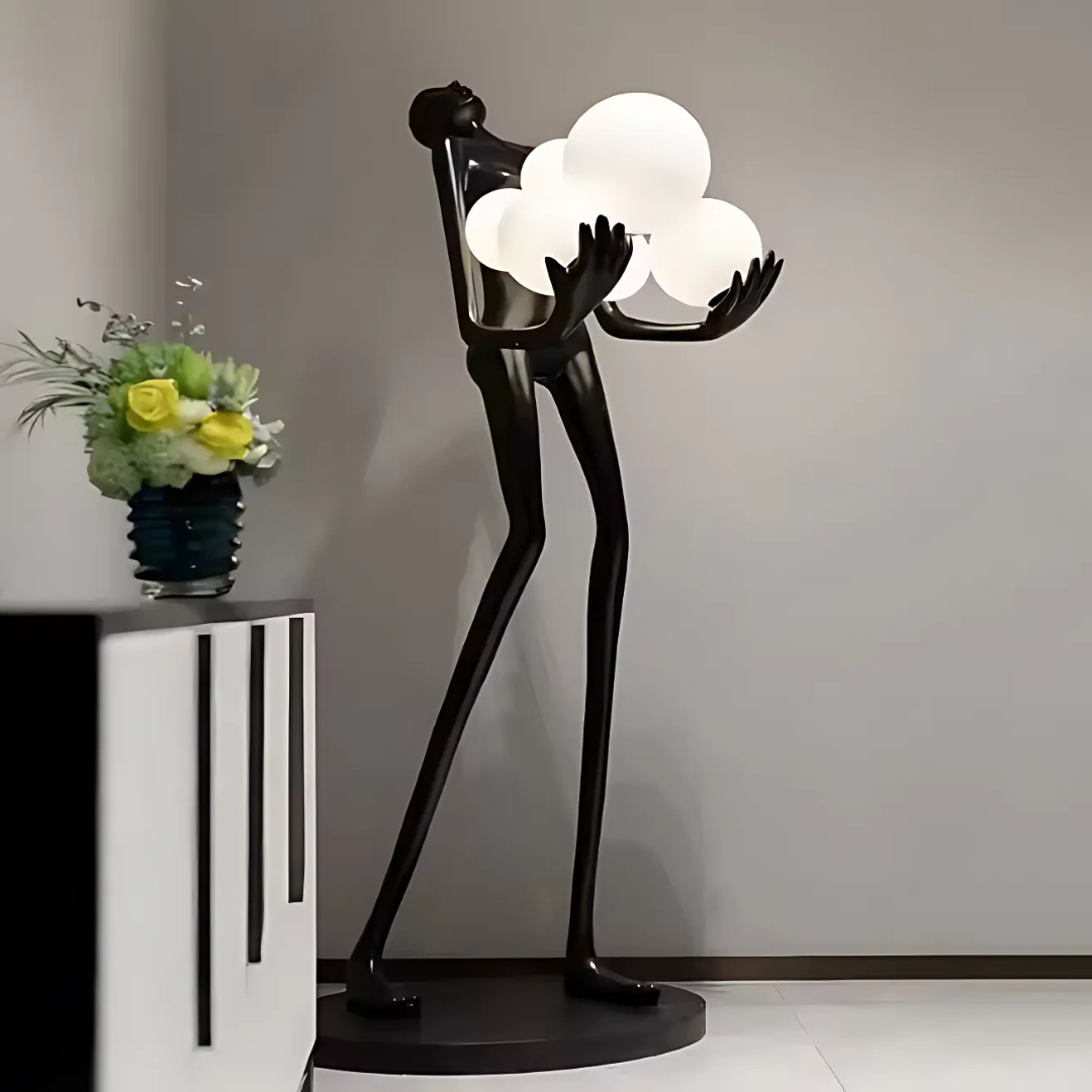 Lampadar Living Eleganza, 6x G9, Negru