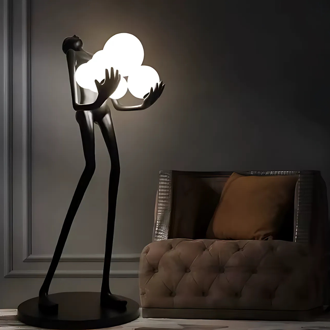 Lampadar Living Eleganza, 6x G9, Negru