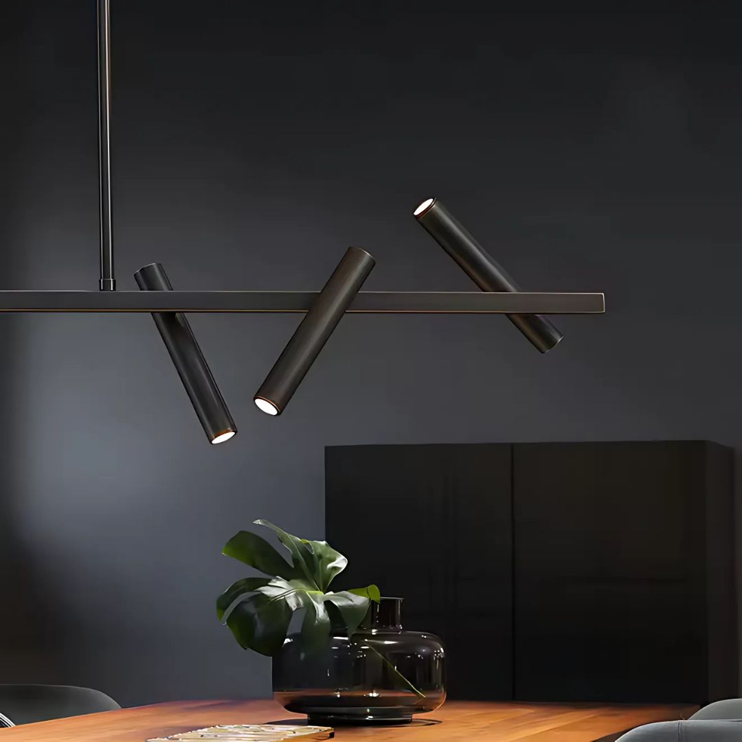 Lustra LED Harman, 23W, 6 Surse, Lumina Neutra, Negru