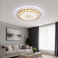Lustra LED cu telecomanda DAVIDE RGB 62W, lumina Albastra/Rece/Calda, Dimabila, Alb