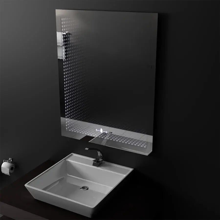 Oglinda LED Rectangulara, 60x80cm, Morrin Senzor MotionGlow Marcello, Efect 3D