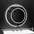 Oglinda LED Rotunda, 60cm, July Touch Marcello, Sistem Dezaburire, Ceas & Termometru, Dimabila
