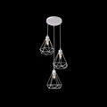 Lustra Forma Diamant, STRUKTUR, 3xE27, Alb, Metal