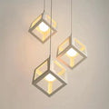 Lustra Forma Cub, STRUKTUR Cluster, 3xE27, Alb, Metal