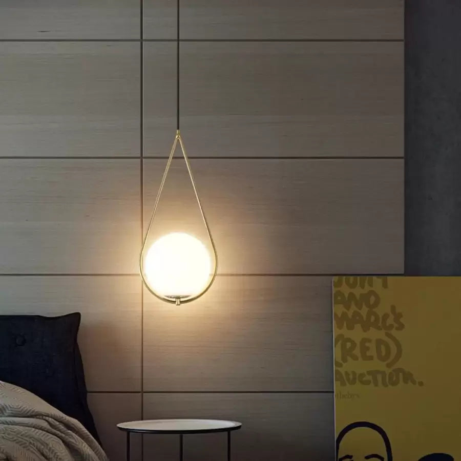 Lustra LOFT Haven, 1x E27, Alb Auriu, Metal, Inaltime Reglabila PE301GD