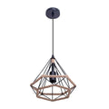 Pendul Milano, 1xE27, Negru, Metal si Sfoara