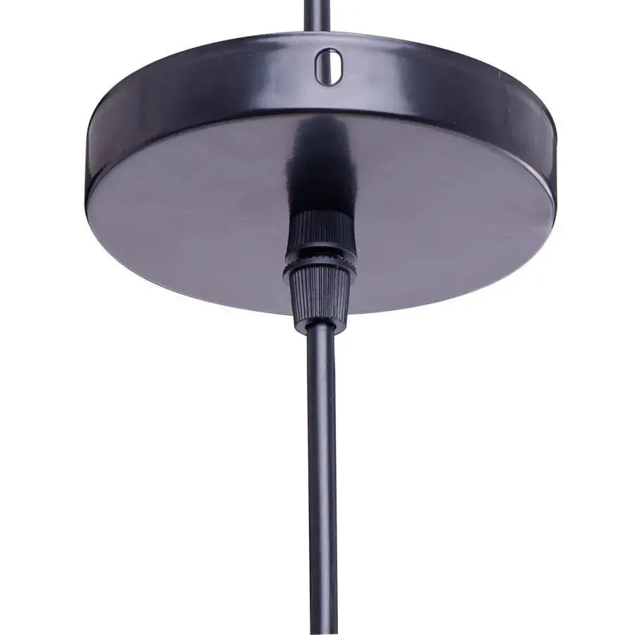 Pendul Milano, 1xE27, Negru, Metal si Sfoara