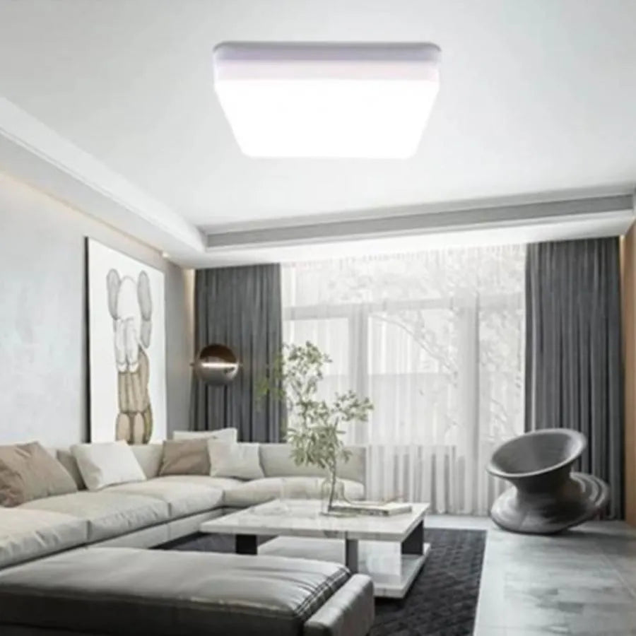 Plafoniera LED Cotena, 60W, Alb, IP.44, Patrata