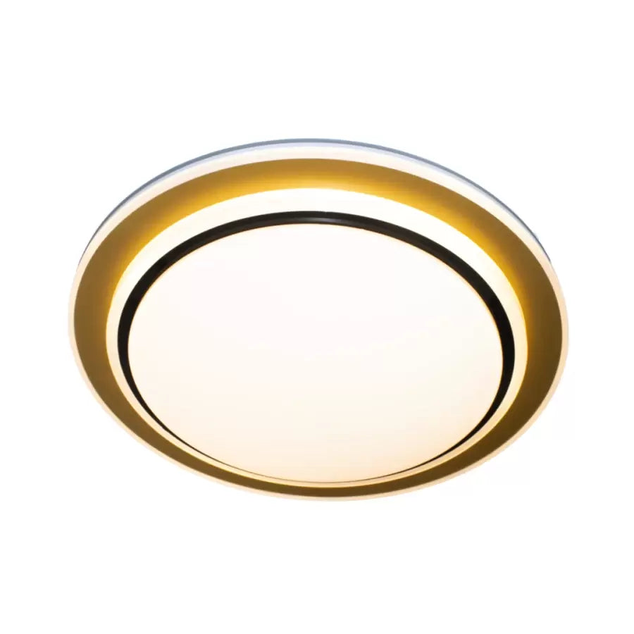 Plafoniera LED Galina 96W, Alb, Negru si Auriu