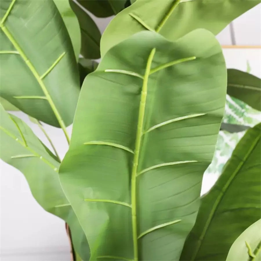 Planta Artificiala Banan japonez, 3 Crengi, fara Ghiveci 190cm Verde