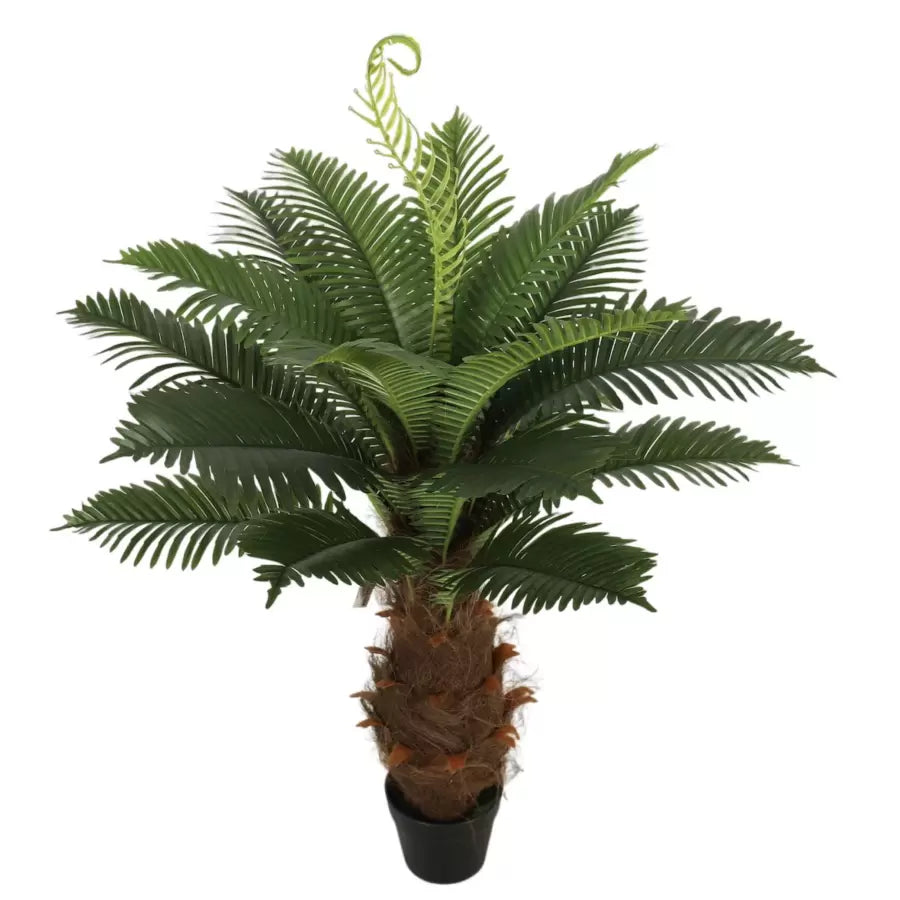 Planta Artificială Copac Tip Palmier Cycas, 110cm, Verde, cu Ghiveci