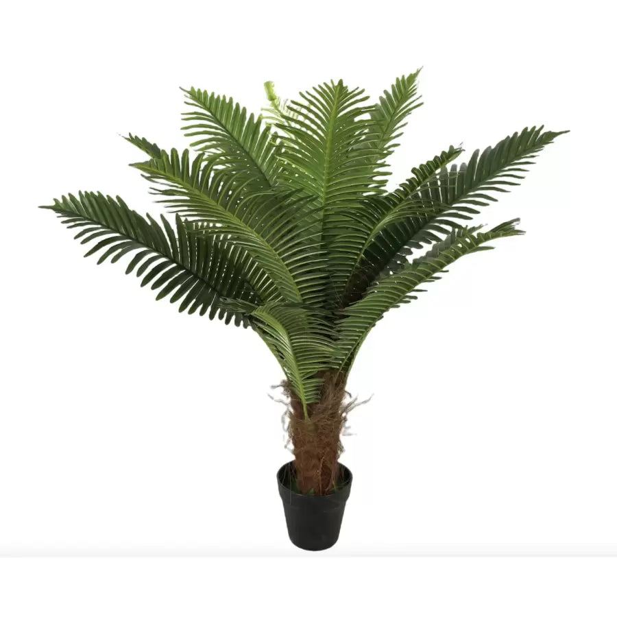 Planta Artificială Copac Tip Palmier Cycas, Fara Ghiveci, 90cm, Verde, cu Ghiveci