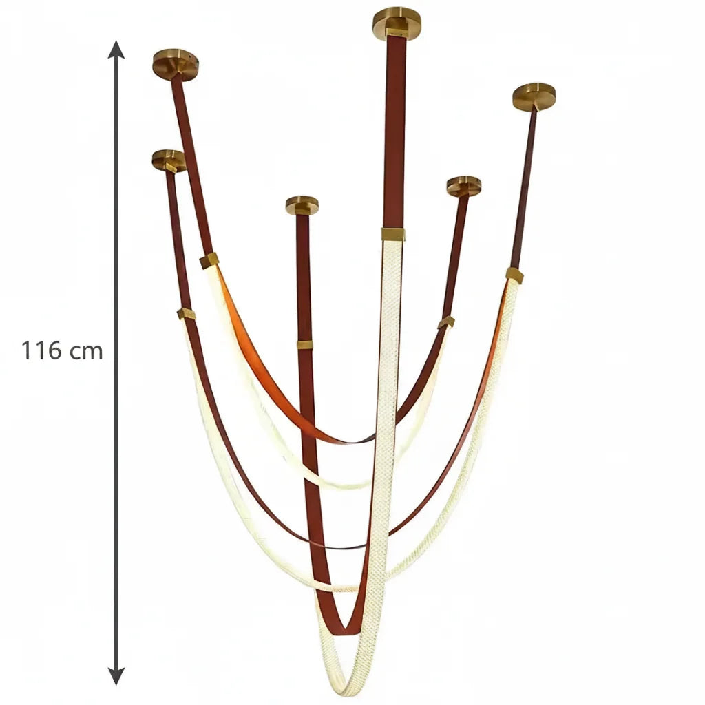 Candelabru Modern, LED, ARIA Largo, 34W, lumina Calda, Maro